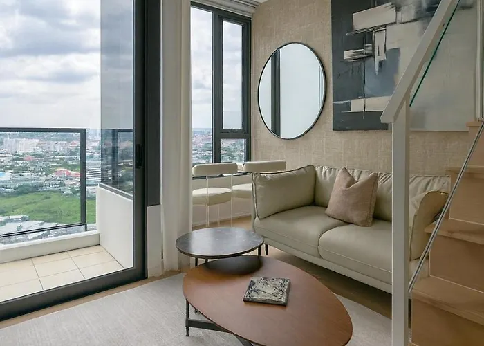 Modern Loft Duplex Prime View 公寓 曼谷